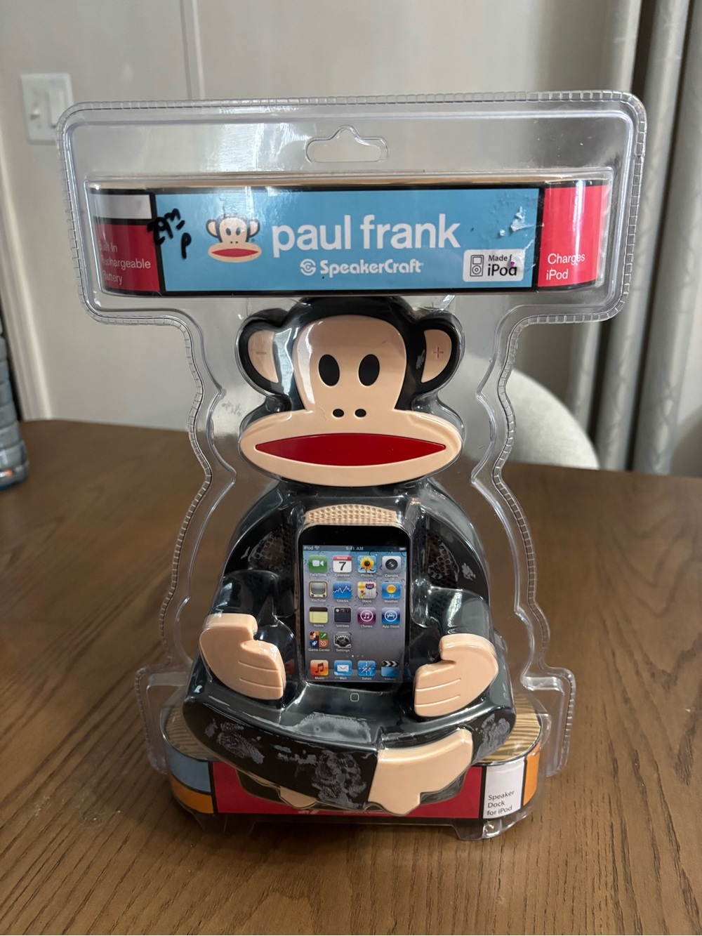 Vintage Paul Frank Black Monkey SpeakerCraft iPod Dock Speaker